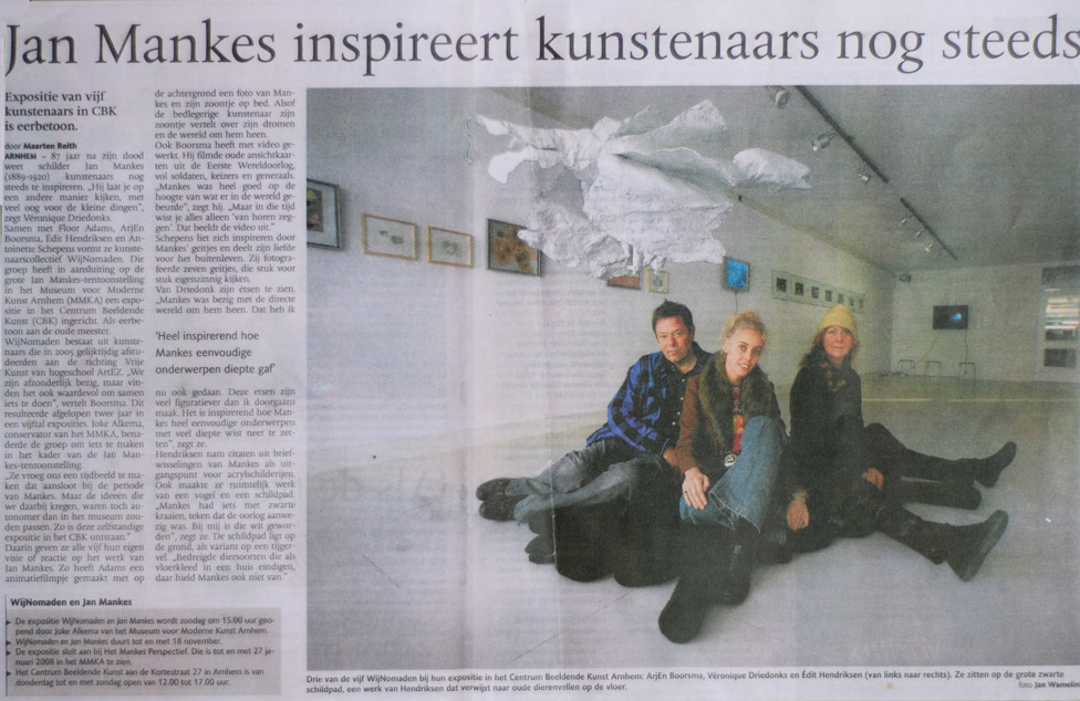 Newspaper article in De Gelderlander (in Dutch)